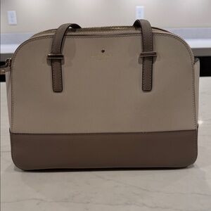 Kate Spade Cream and Taupe Satchel